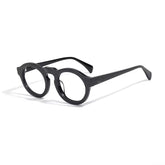 Clark Vintage Acetate Glasses Frame Round Frames Southood Black